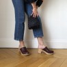 Sabots en bois et cuir AGATHA