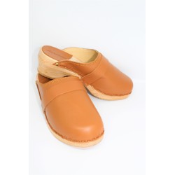 Sabots en cuir et bois...